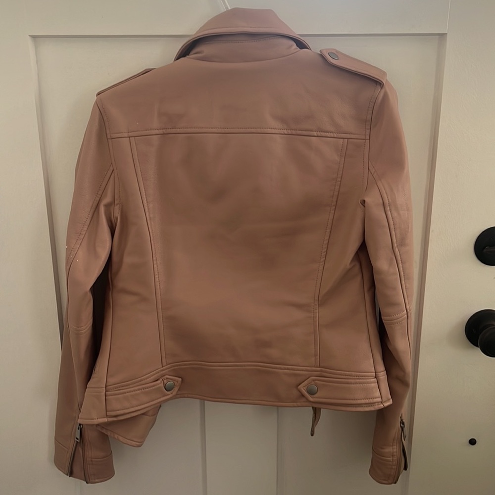 Pink leather jacket from Loft - Picture 3 of 5